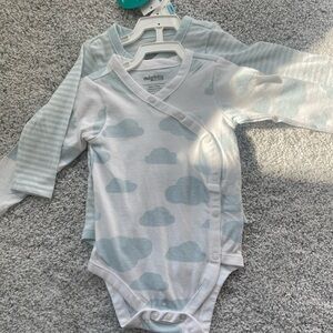 Long sleeve onesies, new with tags, 6 months